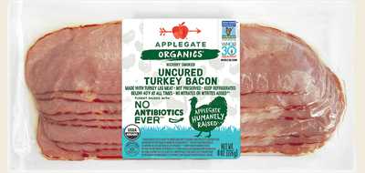 Organic Turkey Bacon Front